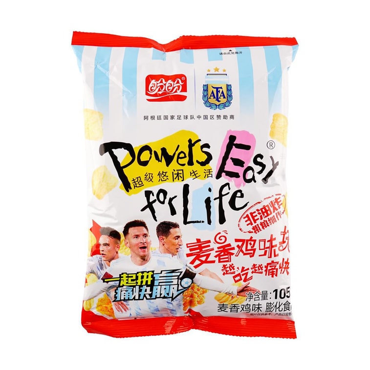 盼盼 麦香鸡味块 麦香鸡味 105g 非油炸膨化食品
