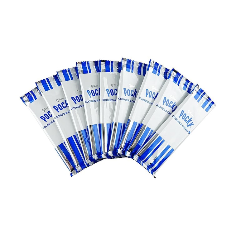 GLICO格力高 POCKY百奇 奥利奥奶油曲奇涂层饼干棒 家庭装 9包入 153g