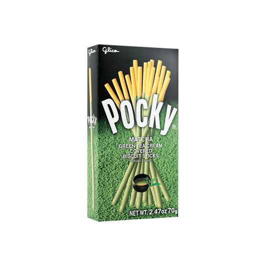 GLICO格力高 POCKY百奇 巧克力涂层饼干棒 抹茶味 70g