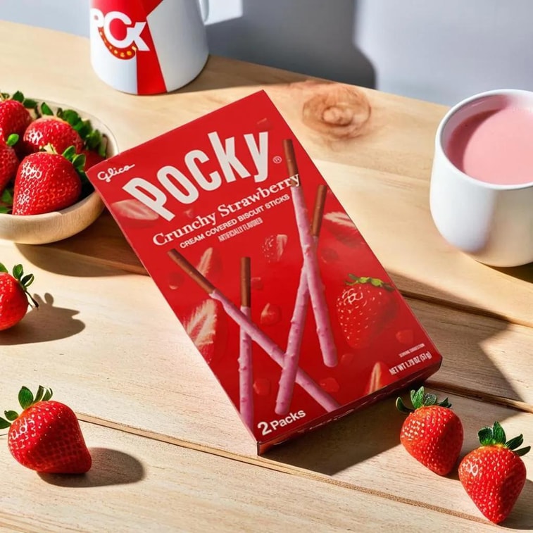 GLICO格力高 Pocky百奇 草莓涂层饼干棒 51g