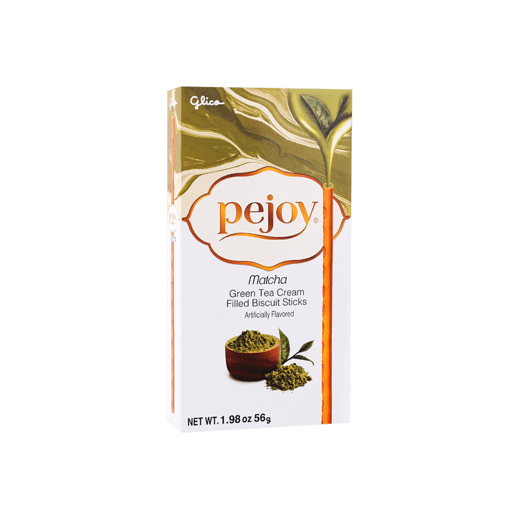 日本GLICO格力高 PEJOY百醇 抹茶注心脆棒 56g