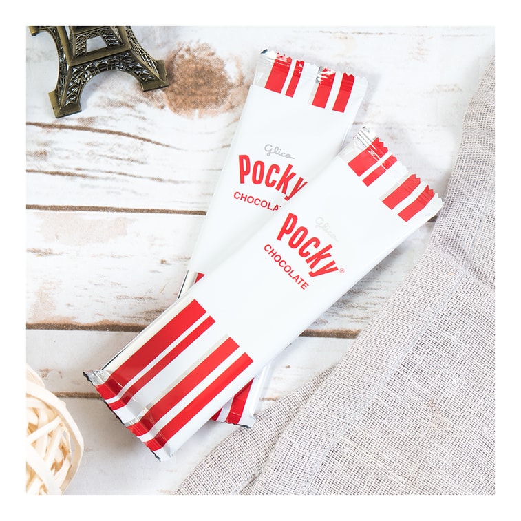 GLICO格力高 POCKY百奇 巧克力涂层饼干棒 家庭装 9包入 117g