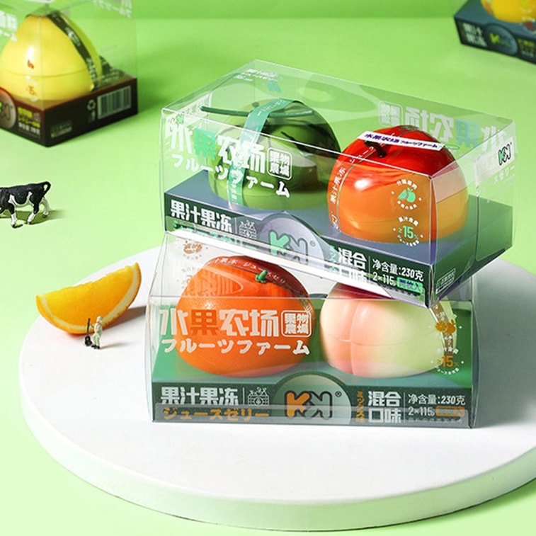 超友味 水果农场果汁果冻 660g【超高颜值水果造型果冻!】【纯正果香 Q弹爽滑】【0脂无负担】