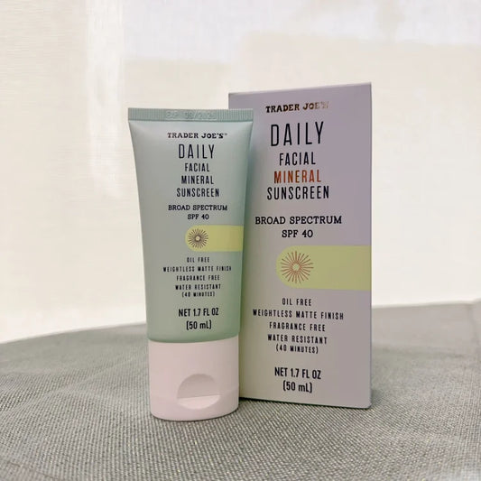 Trader Joe's缺德舅SPF40无油哑光轻盈矿物质防晒乳50ml