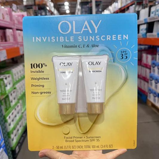 Olay玉兰油隐形防晒霜Spf35含VC,VE➕芦荟50ml*2管装