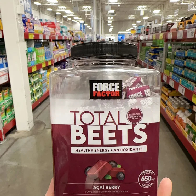 Force Factor Total Beets甜菜根su.per食物软糖 巴西莓味90粒