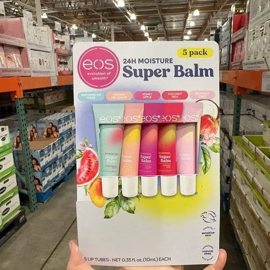 EOS乳木果24小时保湿唇膏10ml*5支装