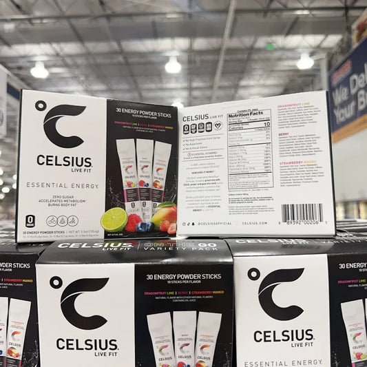 CELSIUS无糖款混合水果味能量冲饮粉30袋装