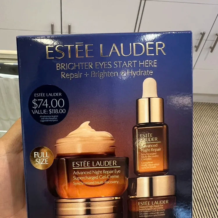 Estee Lauder雅诗兰黛 抗蓝光小棕瓶眼霜+精华三件套