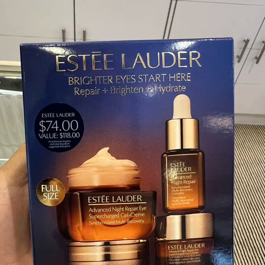 Estee Lauder雅诗兰黛 抗蓝光小棕瓶眼霜+精华三件套