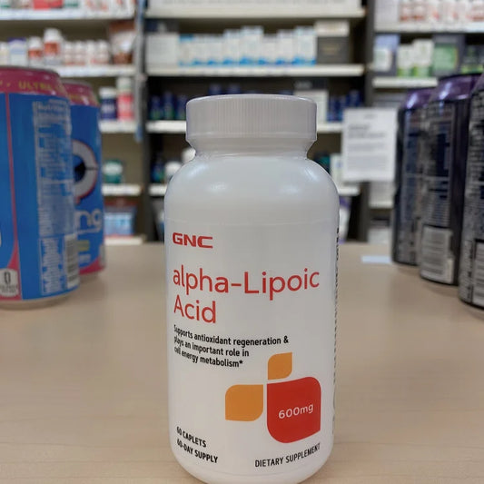 GNC硫辛酸 600mg*60片 alpha-Lipoic Acid