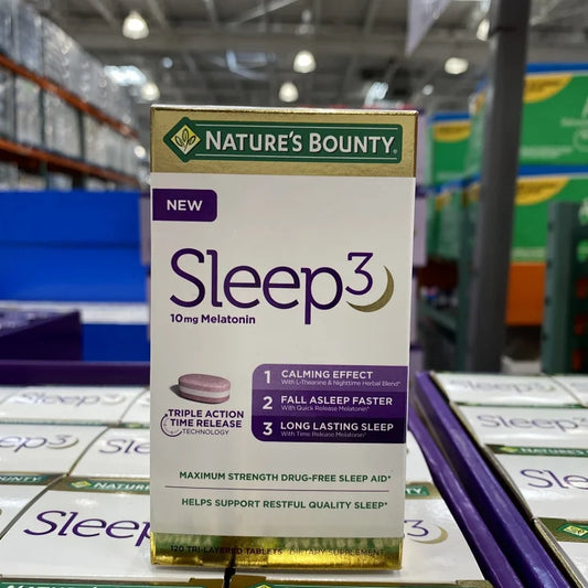 Nature's Bounty自然之宝 sleep三层睡眠助眠褪黑素片120粒
