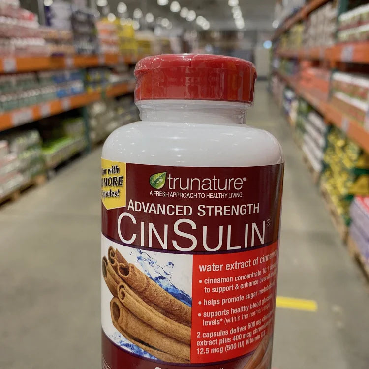 TruNature 肉桂+酵母铬健康血糖胶囊200粒