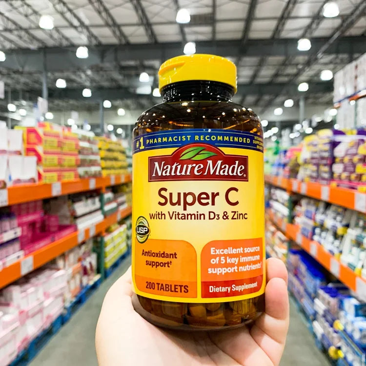 Nature made 综合维生素C片super C综合VC 含锌 200粒