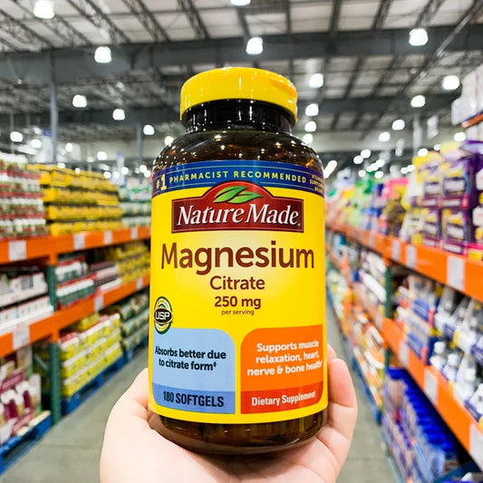 Nature Made Magnesium镁软胶囊镁元素镁片（含大豆卵磷脂）250mg180粒